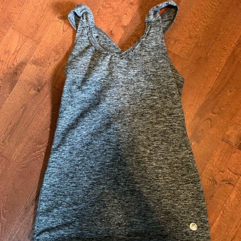 Grey athletic top